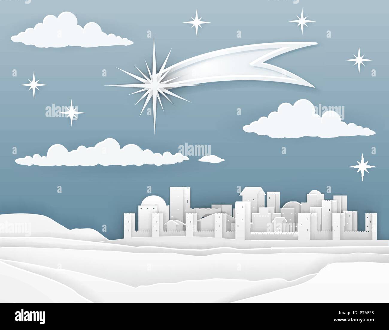Scene of city silhouette Stock Vector