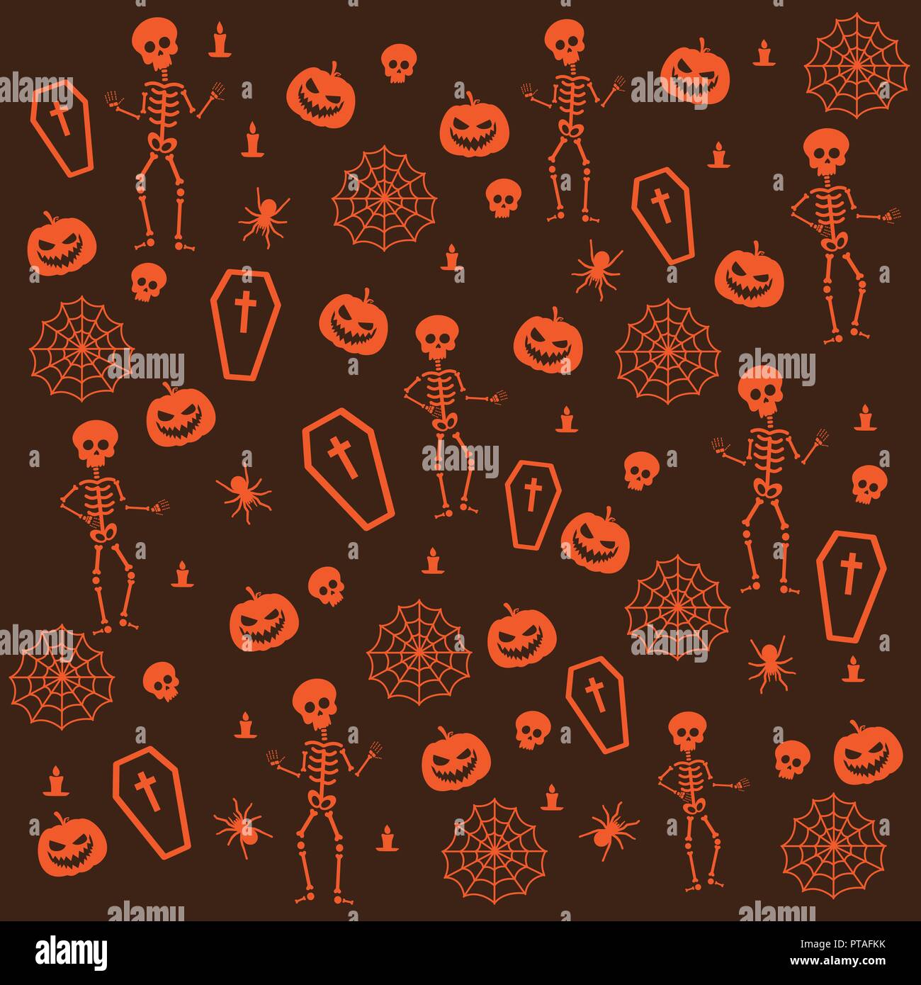 Halloween pattern background vector illustration Stock Vector