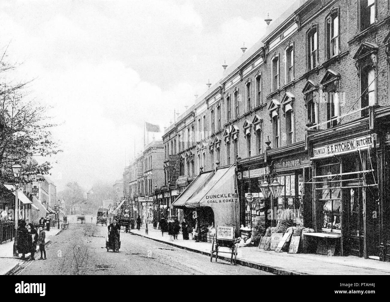 Churchfield Road Acton, London early 1900s Stock Photo Alamy