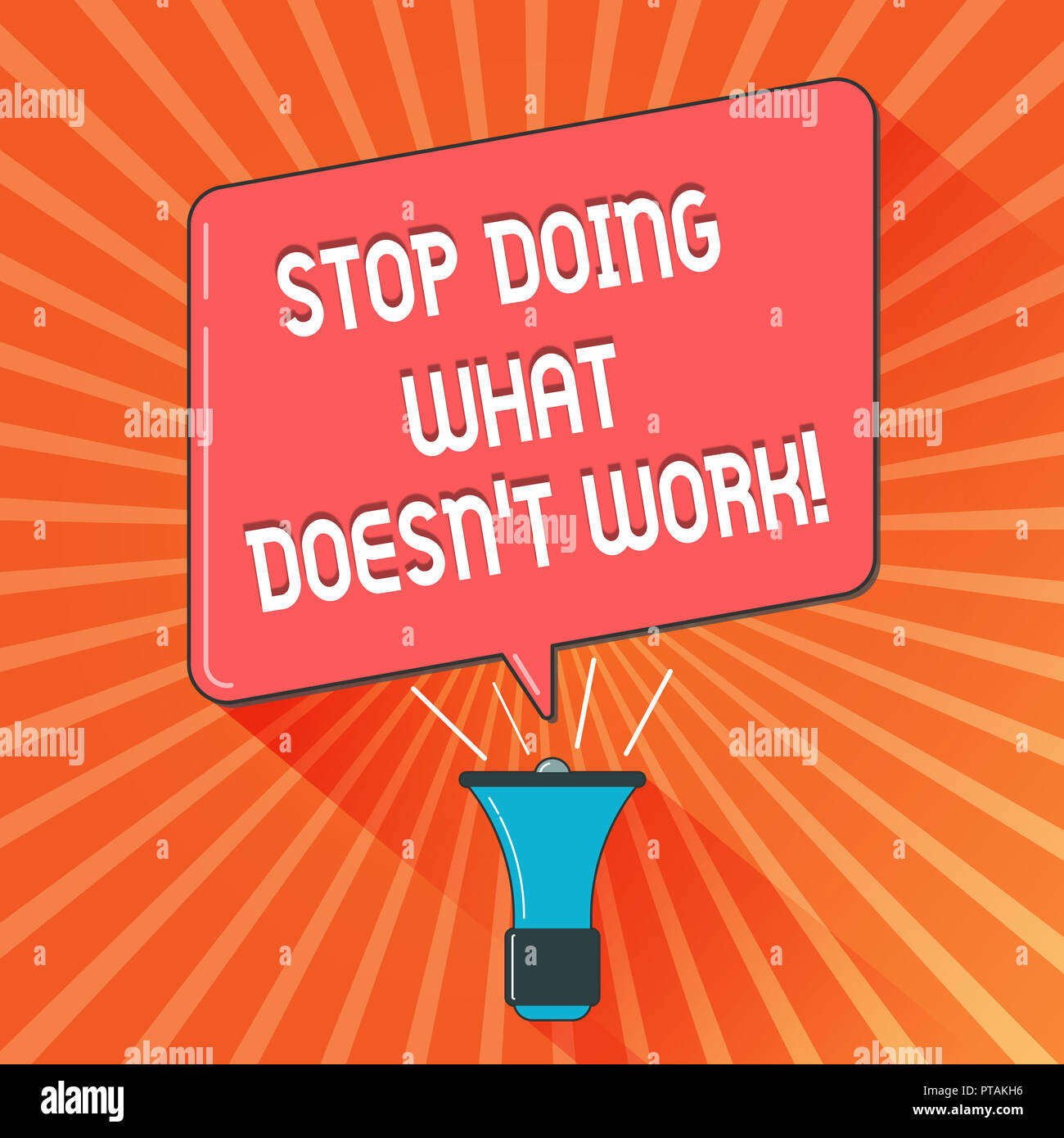 Conceptual hand writing showing Stop Doing What Doesn t not Work. Business photo showcasing busy does not always mean being Productive. Stock Photo