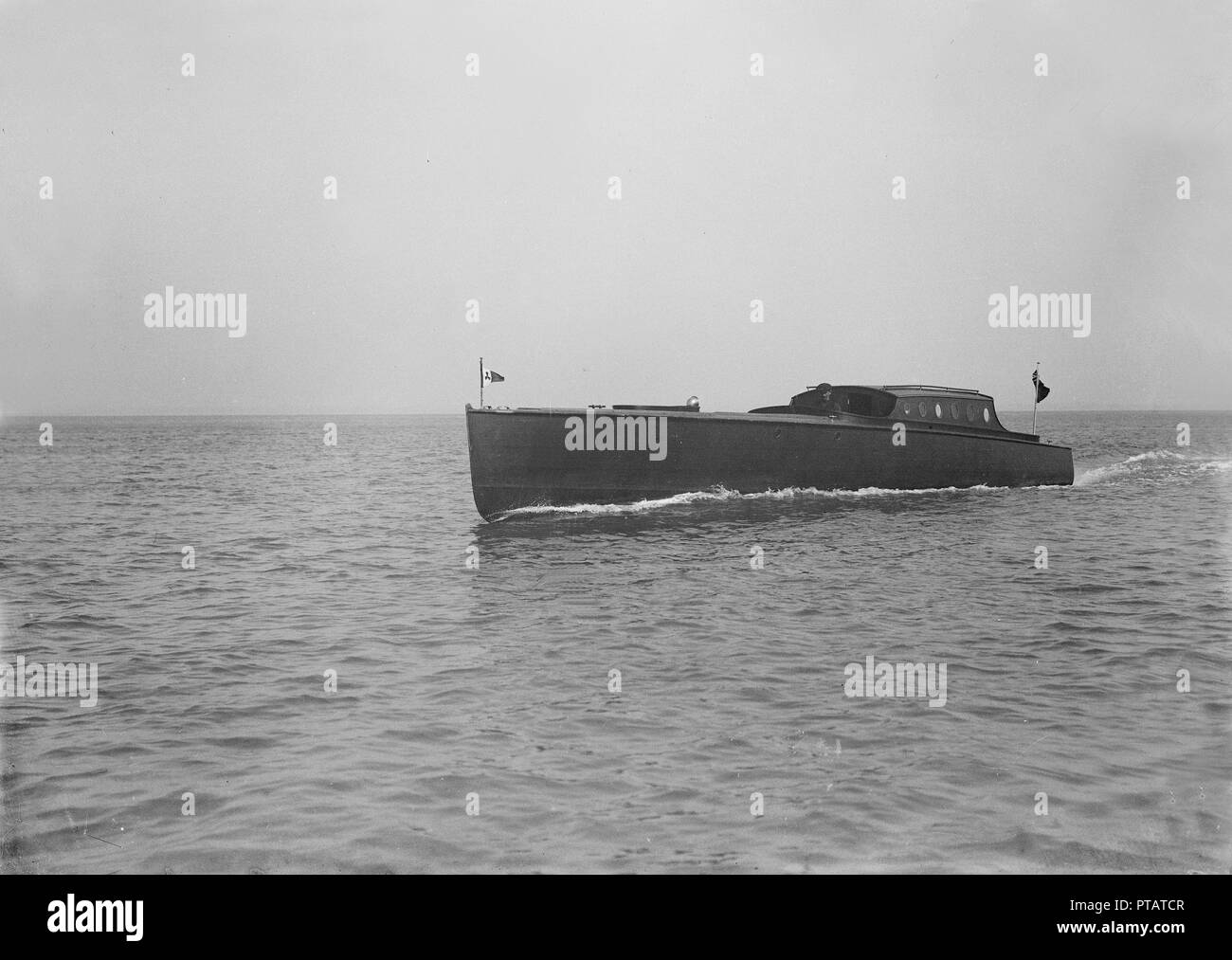 Camper and Nicholson's motor yacht launch. Creator: Kirk & Sons of Cowes. Stock Photo