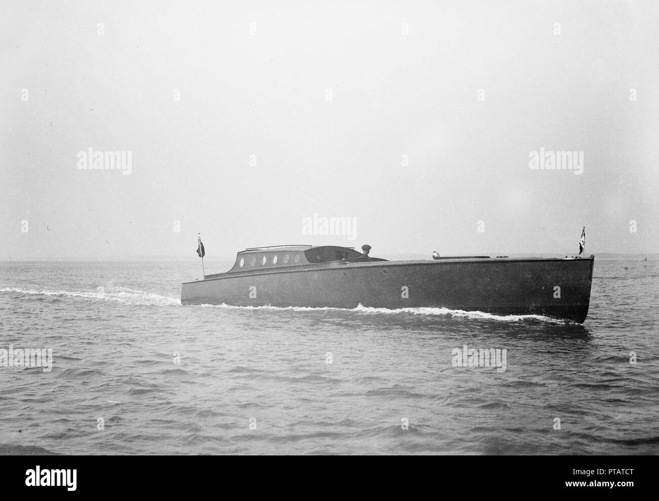 Camper and Nicholson's motor yacht launch. Creator: Kirk & Sons of Cowes. Stock Photo