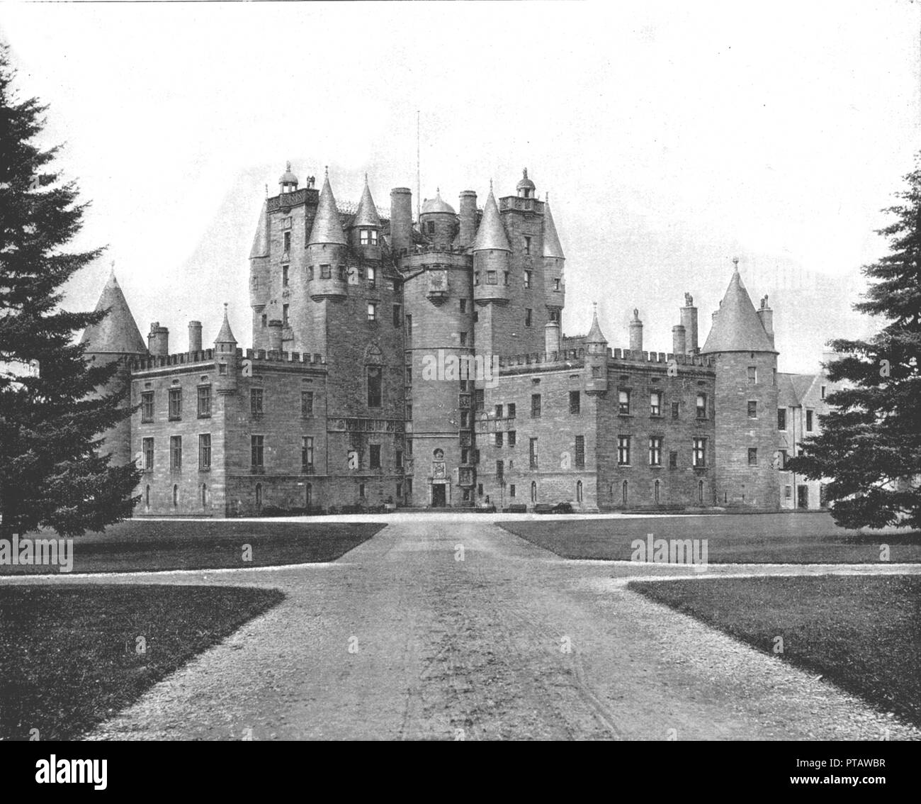 Glamis Castle, Forfar, Scotland, 1894. Creator: Unknown. Stock Photo