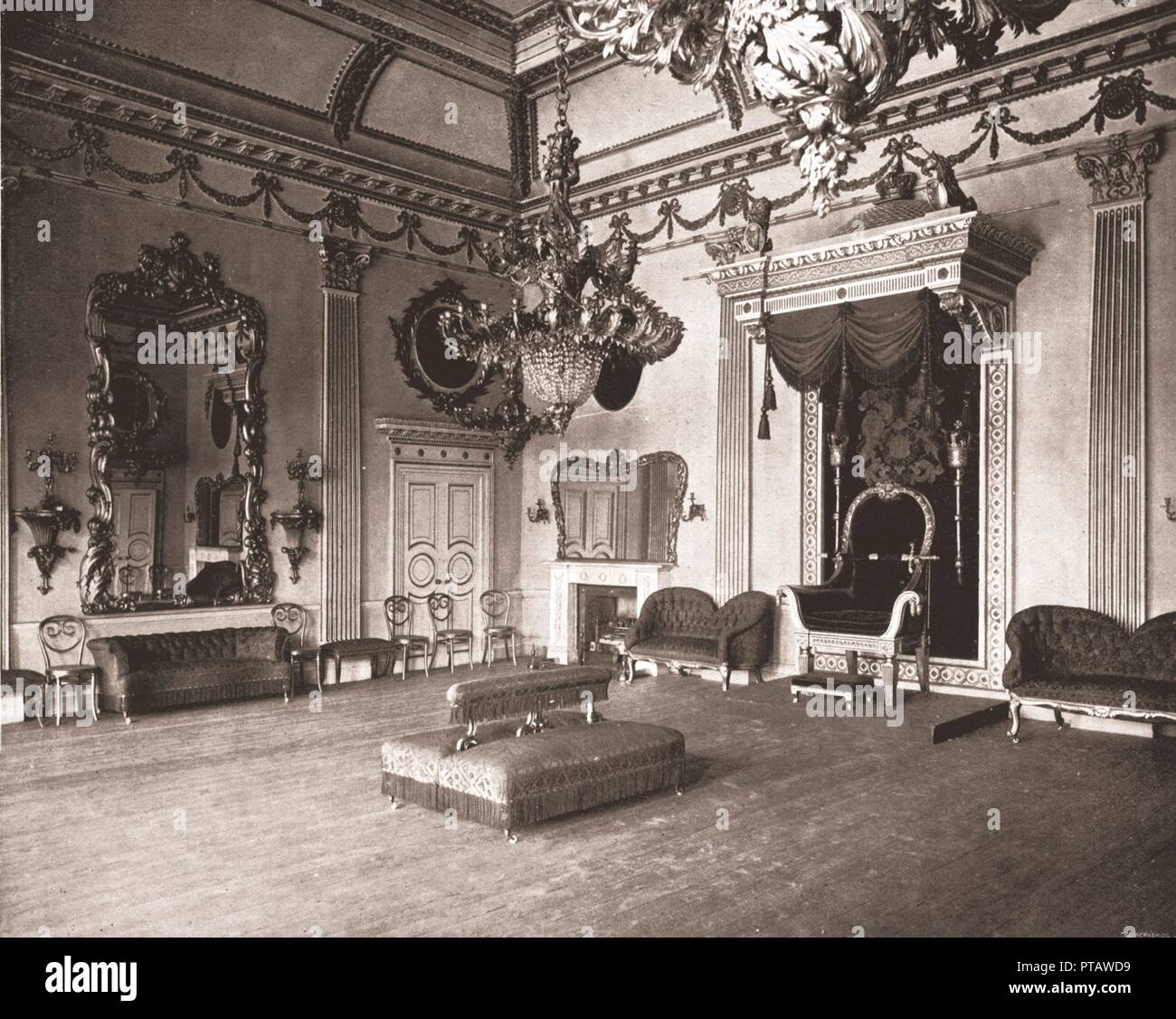 The Throne Room Dublin Castle Dublin Ireland 1894