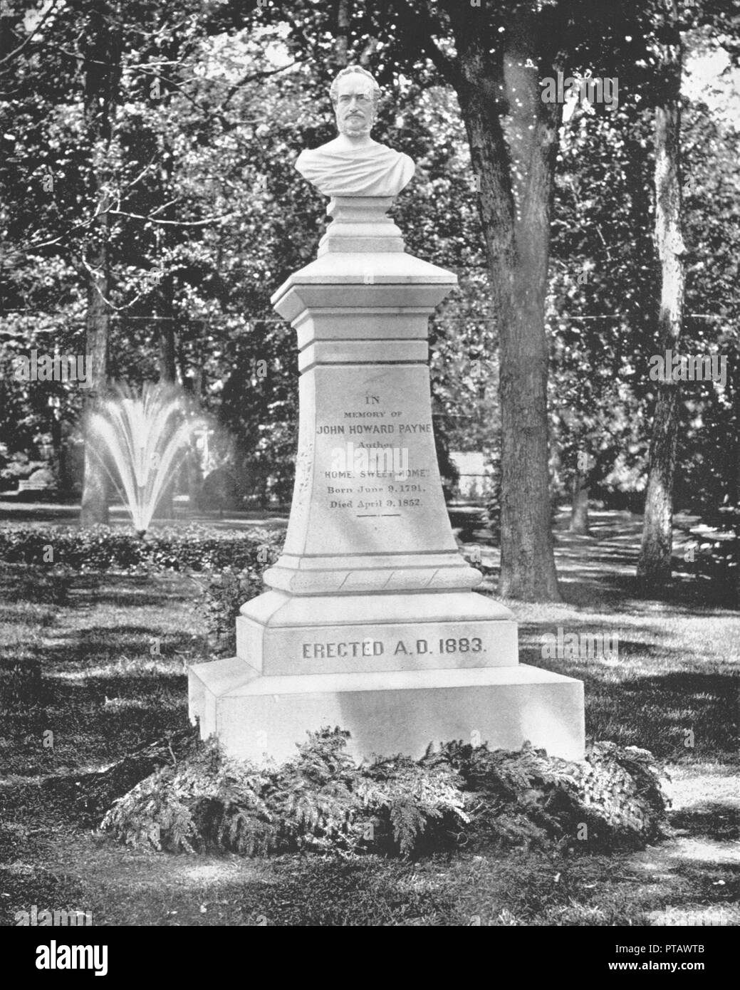 Grave of J Howard Payne, Georgetown, Washington DC, USA, c1900. Creator: Unknown. Stock Photo