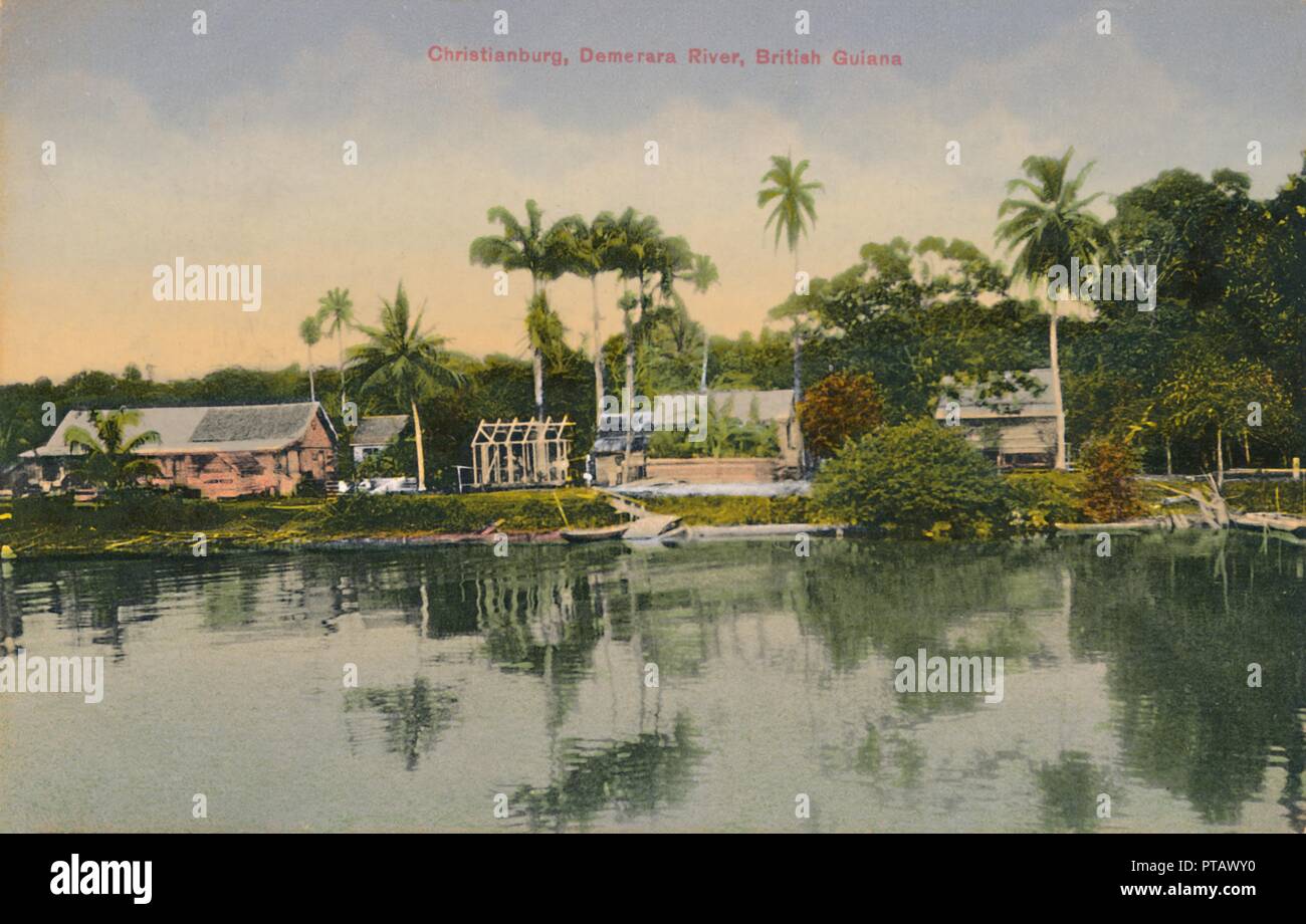 Christianburg, Demerara River, British Guiana', early 20th century.  Creator: Unknown. Stock Photo