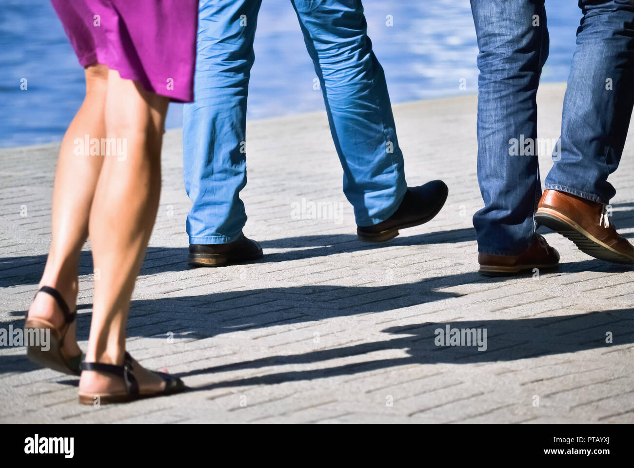 People walking around street hi-res stock photography and images - Alamy