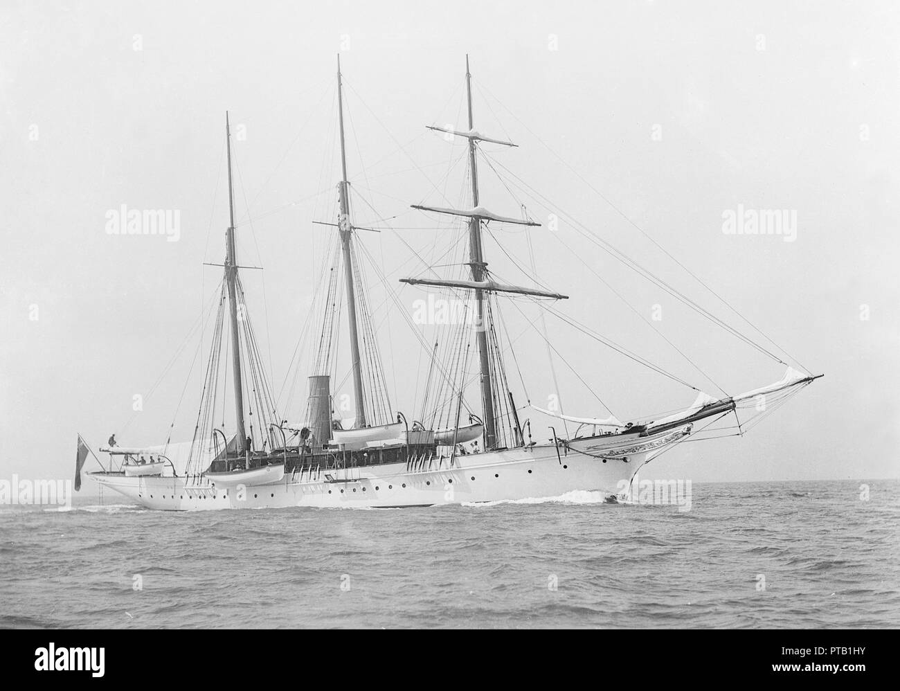 The steam yacht 'Norseman'. Creator: Kirk & Sons of Cowes Stock Photo ...