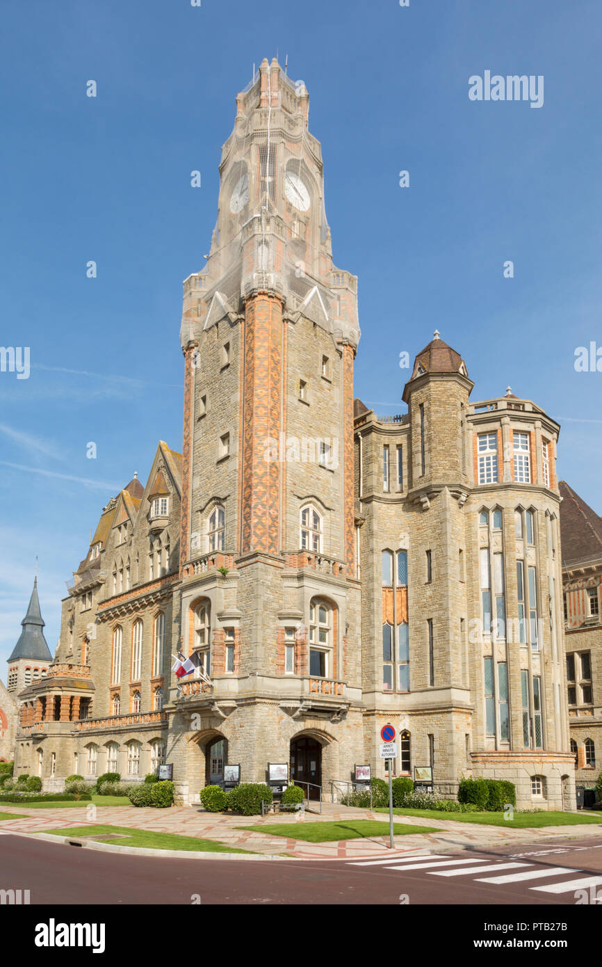 City hall from 1929 at Le Touquet-Paris-Plage, France Stock Photo