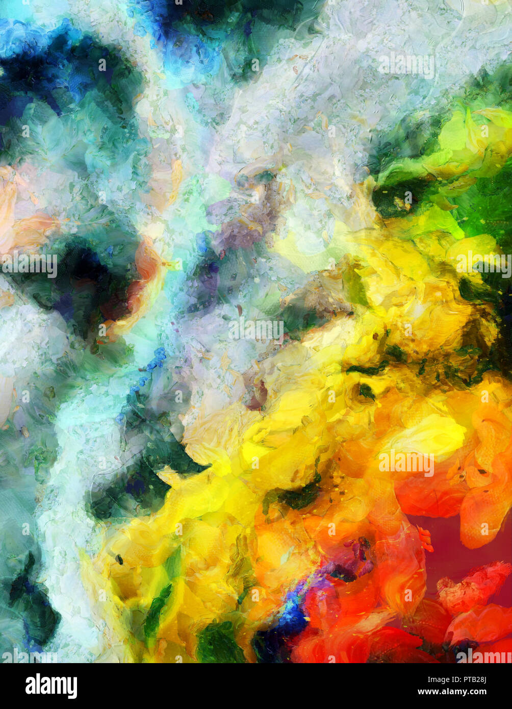 Abstract background. Oil painting on canvas. Multi color texture Stock  Photo - Alamy