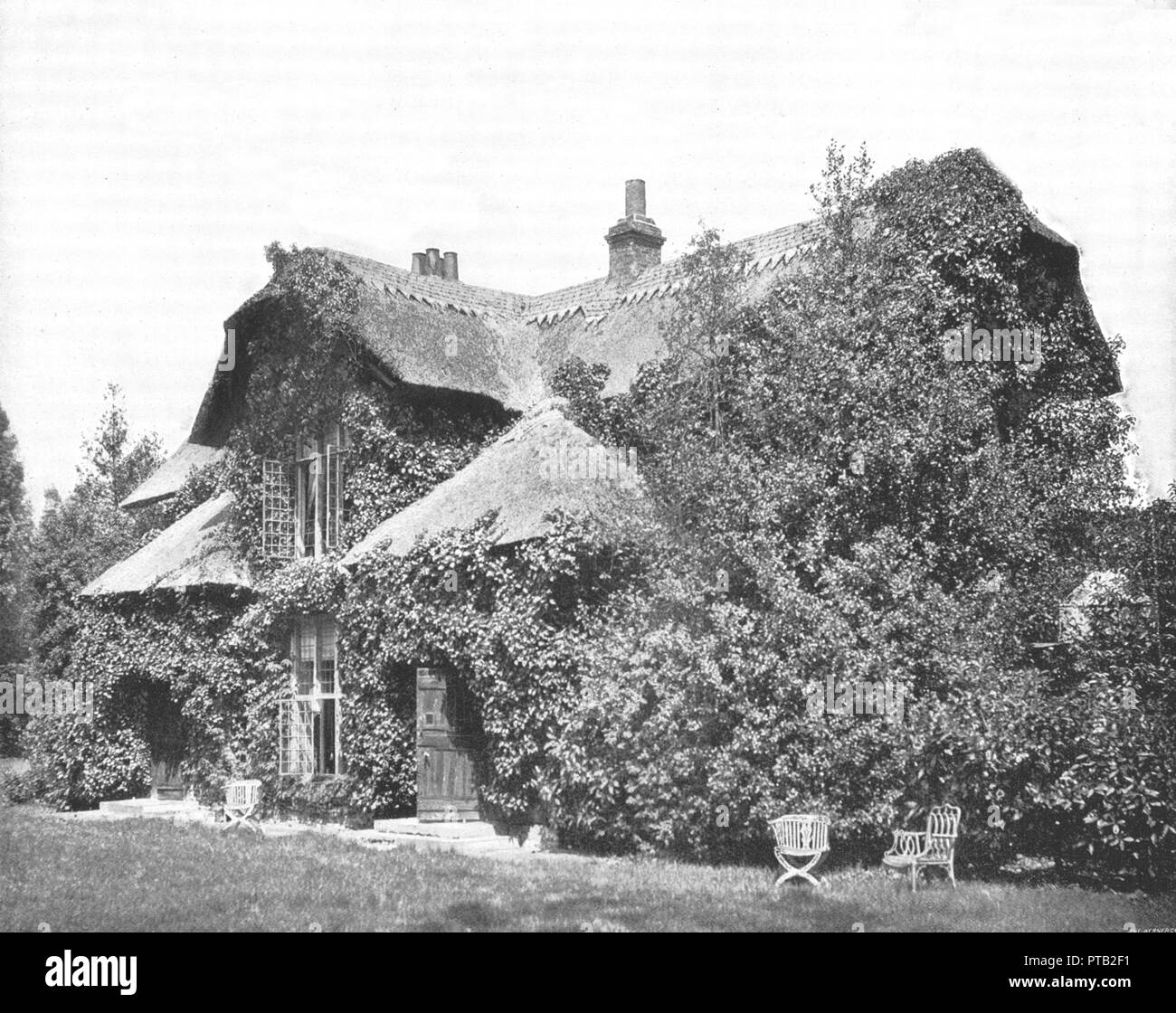 Queen Charlotte's Cottage, Kew Gardens, London, 1894. Creator: Unknown. Stock Photo