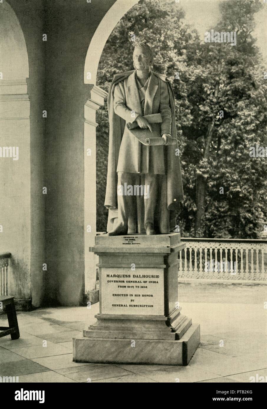 'Statue of Lord Dalhousie', 1925. Creator: Unknown. Stock Photo