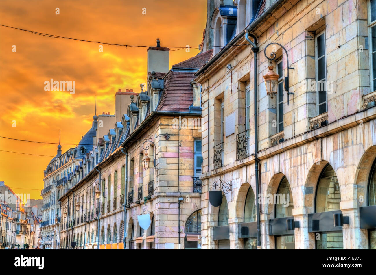 Traditional buildings in the Old Town of Dijon, France Stock Photo Alamy