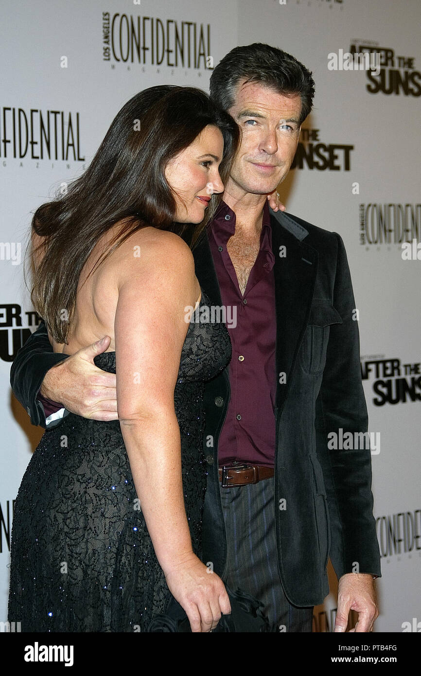 Pierce Brosnan, Keely Shaye Smith  11/04/2004 AFTER THE SUNSET @  Grauman's Chinese Theatre, Hollywood Photo by Rena Durham/HNW / PictureLux   File Reference # 33680 590HNW Stock Photo
