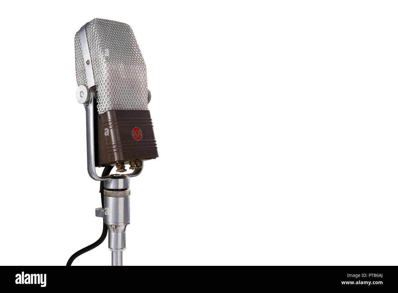 Vintage RCA 44 microphone Stock Photo
