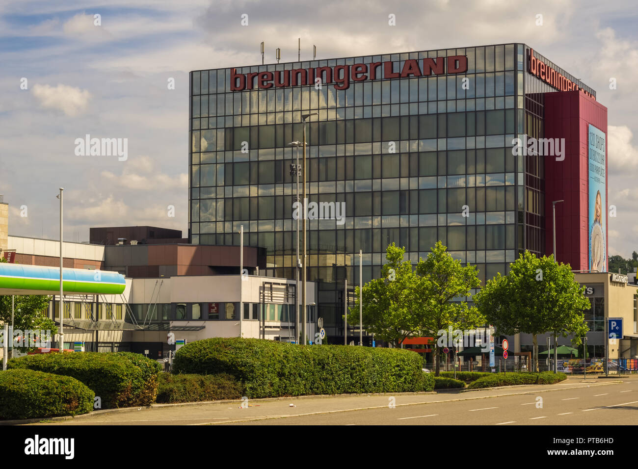 SINDELFINGEN,GERMANY - JULY 29,2018: Breuninger Land This is a mall of the fashion company,which is popular for its expensive clothes. Stock Photo