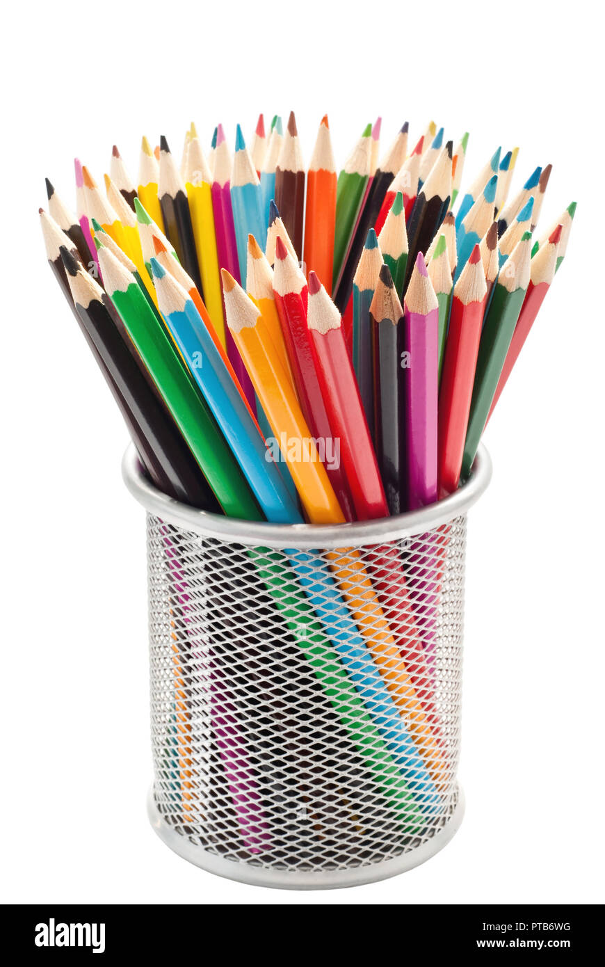 Metal pencil case white background hi-res stock photography and images -  Alamy