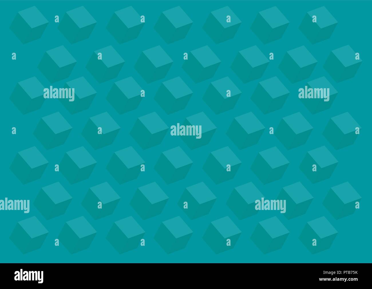 Vector geometric background, cubes in blue marine Stock Vector Image ...