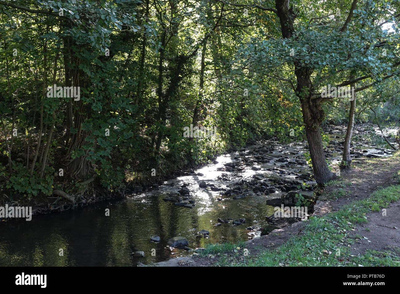 No fishing allowed in Millhouses Park Sheffield South Yorkshire Stock Photo