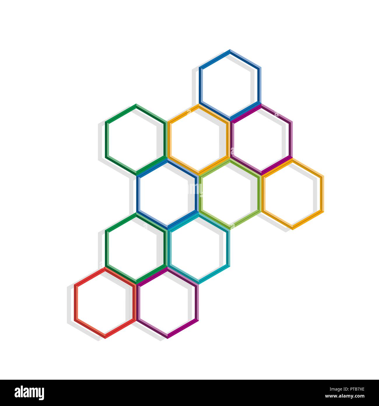 Vector background with hexagons Stock Vector Image & Art - Alamy