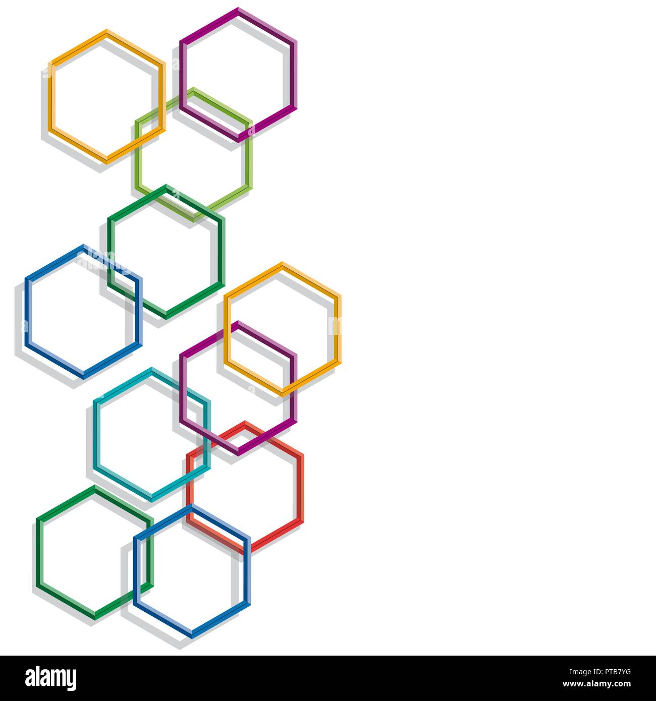 Vector background with hexagons Stock Vector Image & Art - Alamy