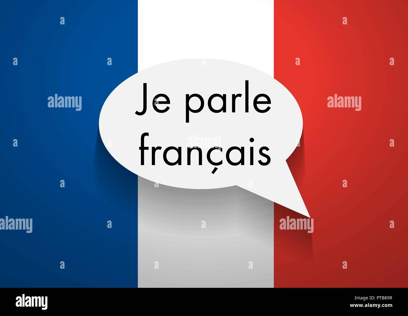 Vector Sign Speaking French Stock Vector Image & Art - Alamy