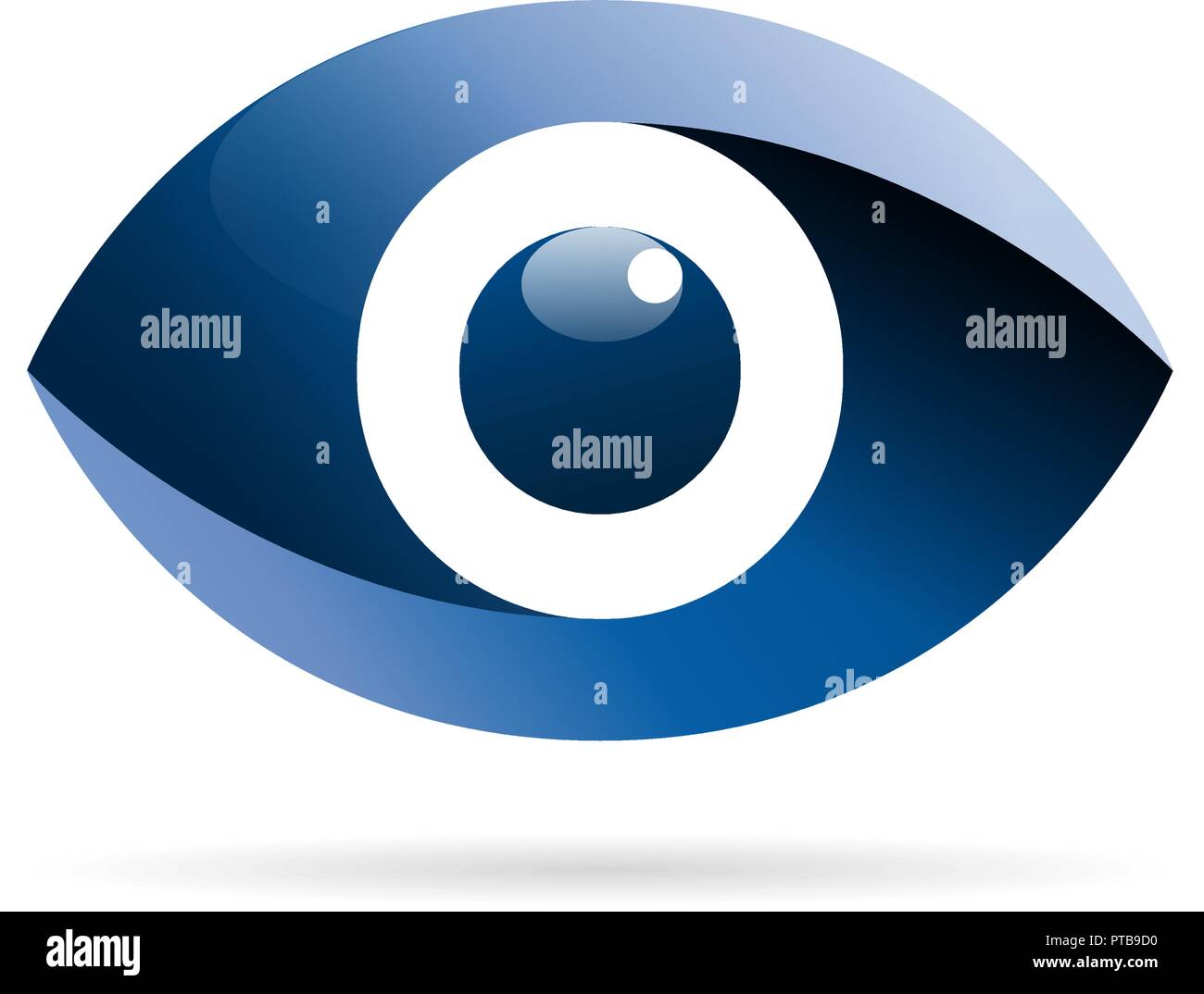 Vector Logo blue eye, iris Stock Vector Image & Art Alamy