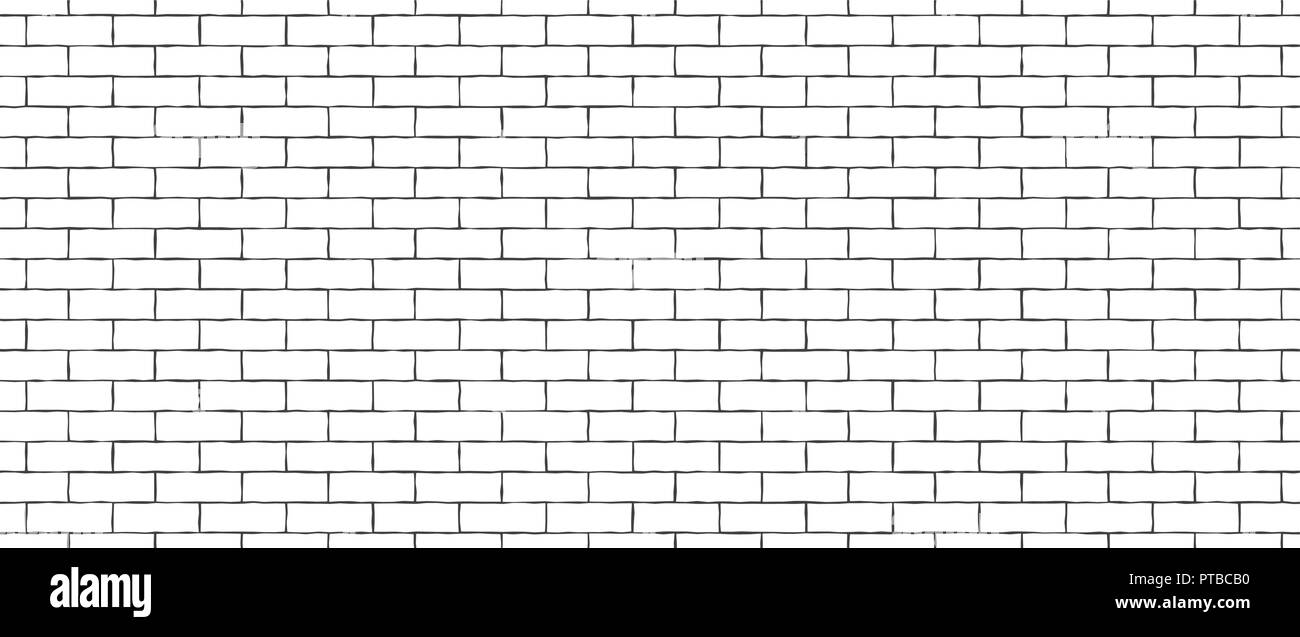 Seamless white brick wall texture or background with copy space for ...