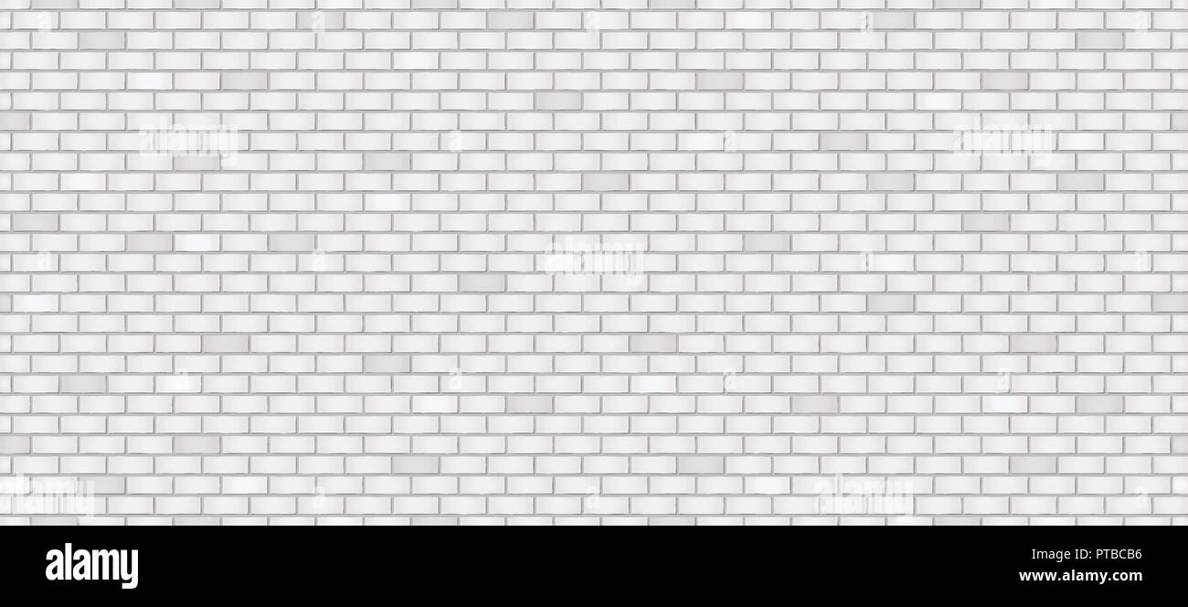 Seamless white brick wall texture or background with copy space for ...