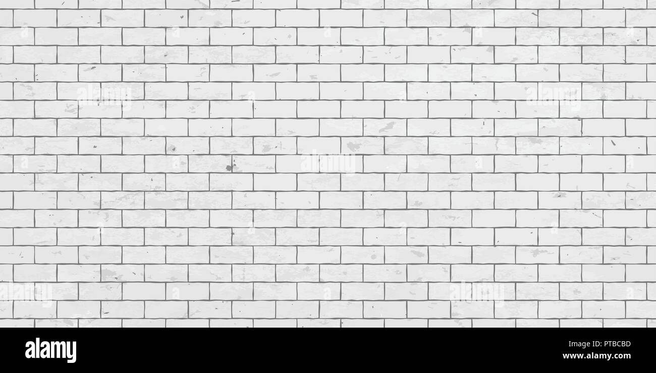 White brick wall with stains texture or background and copy space for ...