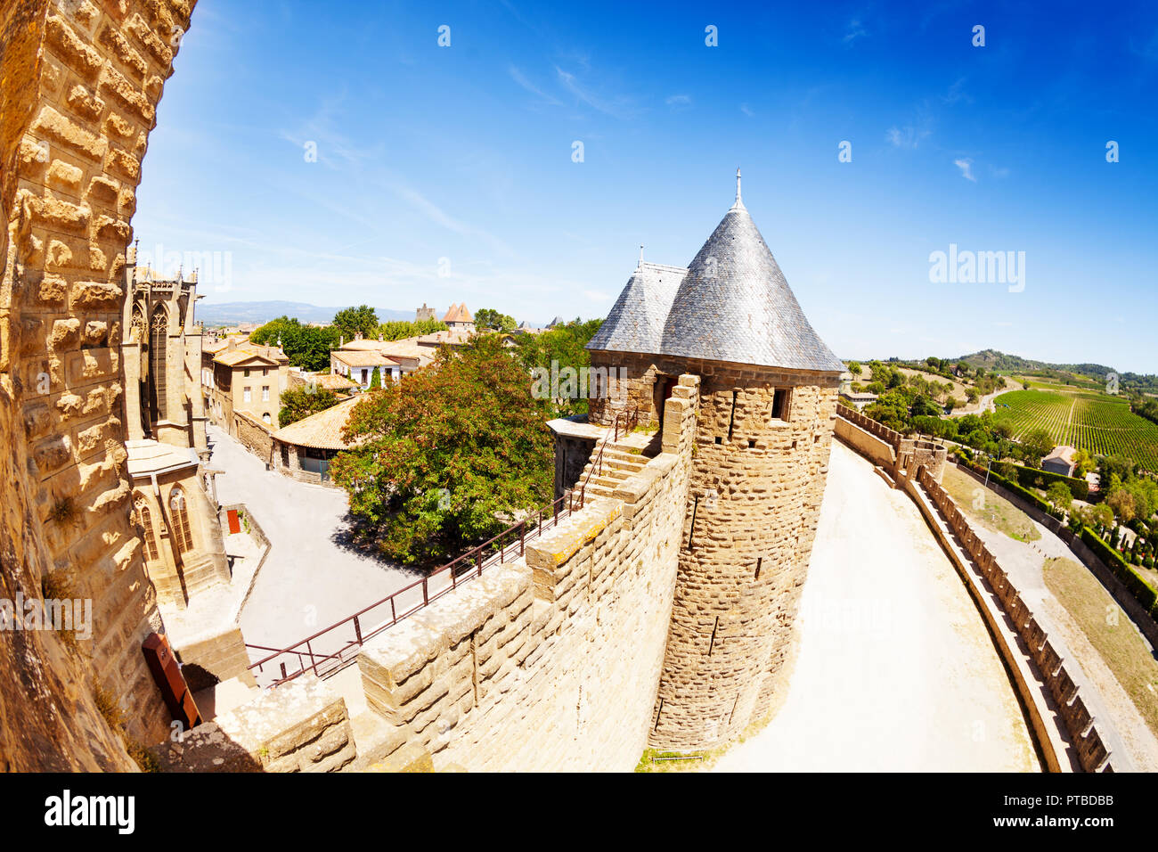 Cité de carcassonne aerial hi-res stock photography and images - Alamy