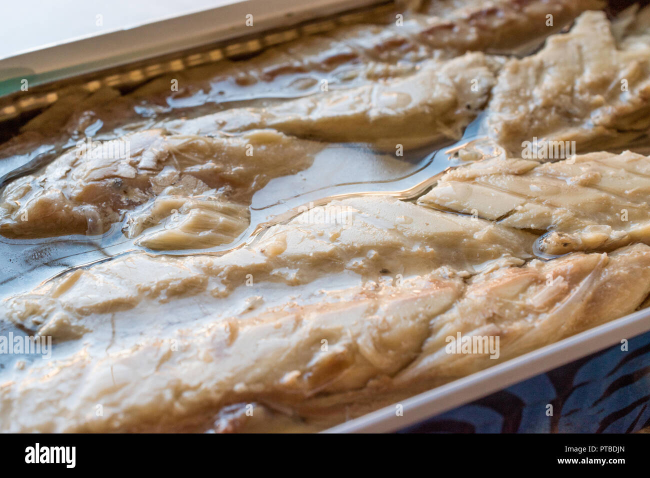 Canned Mackerel Fillets in Tin. Organic Seafood Stock Photo Alamy