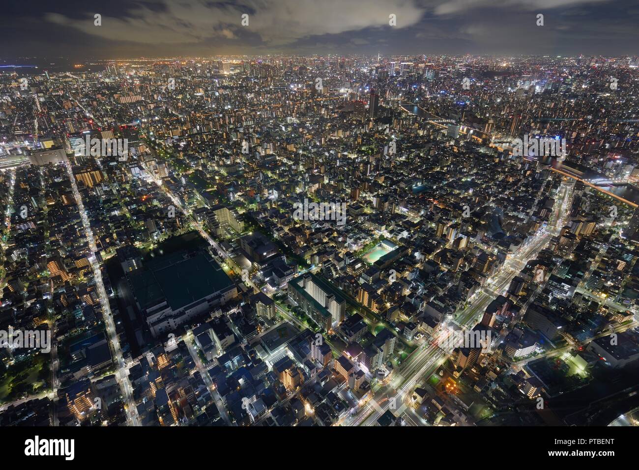 Tokyo Night View Stock Photo