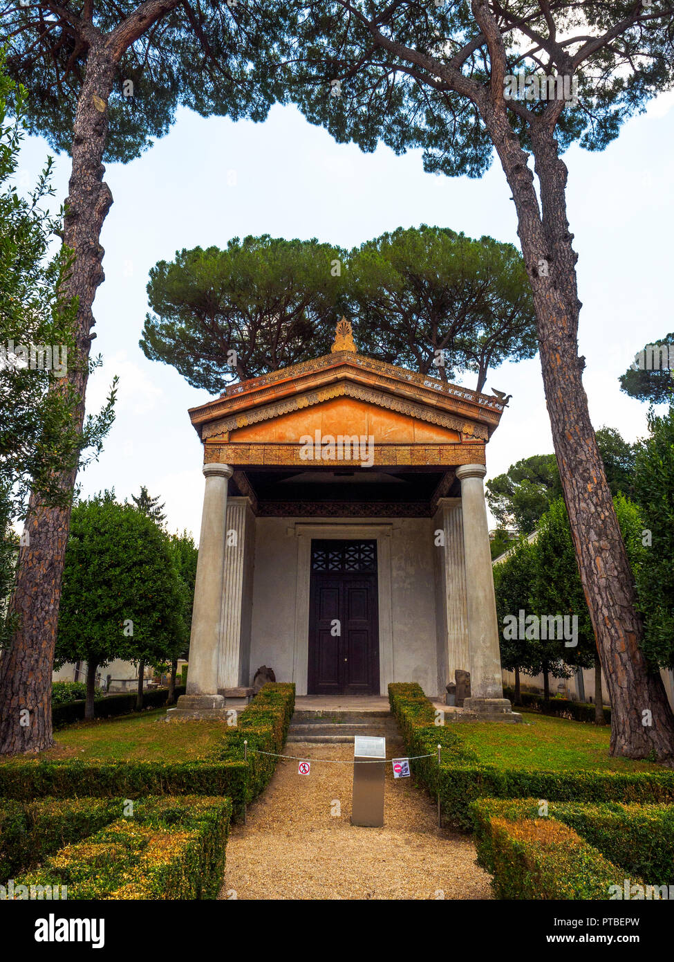 Temple of Alatri - National Etruscan Museum of Villa Giulia - Rome, Italy Stock Photo
