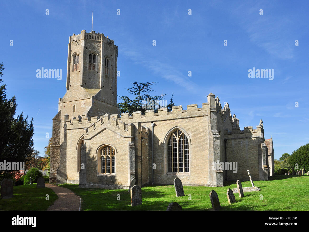 Redundant church of St Cyriac and St Julitta, Swaffham Prior, Cambridgeshire, England, UK Stock Photo