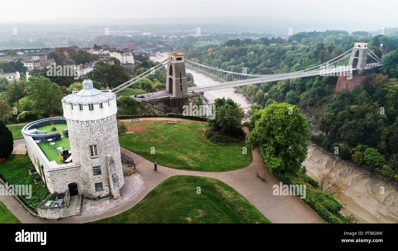 Aerial View Clifton Suspension Bridge Hi res Stock Photography And 