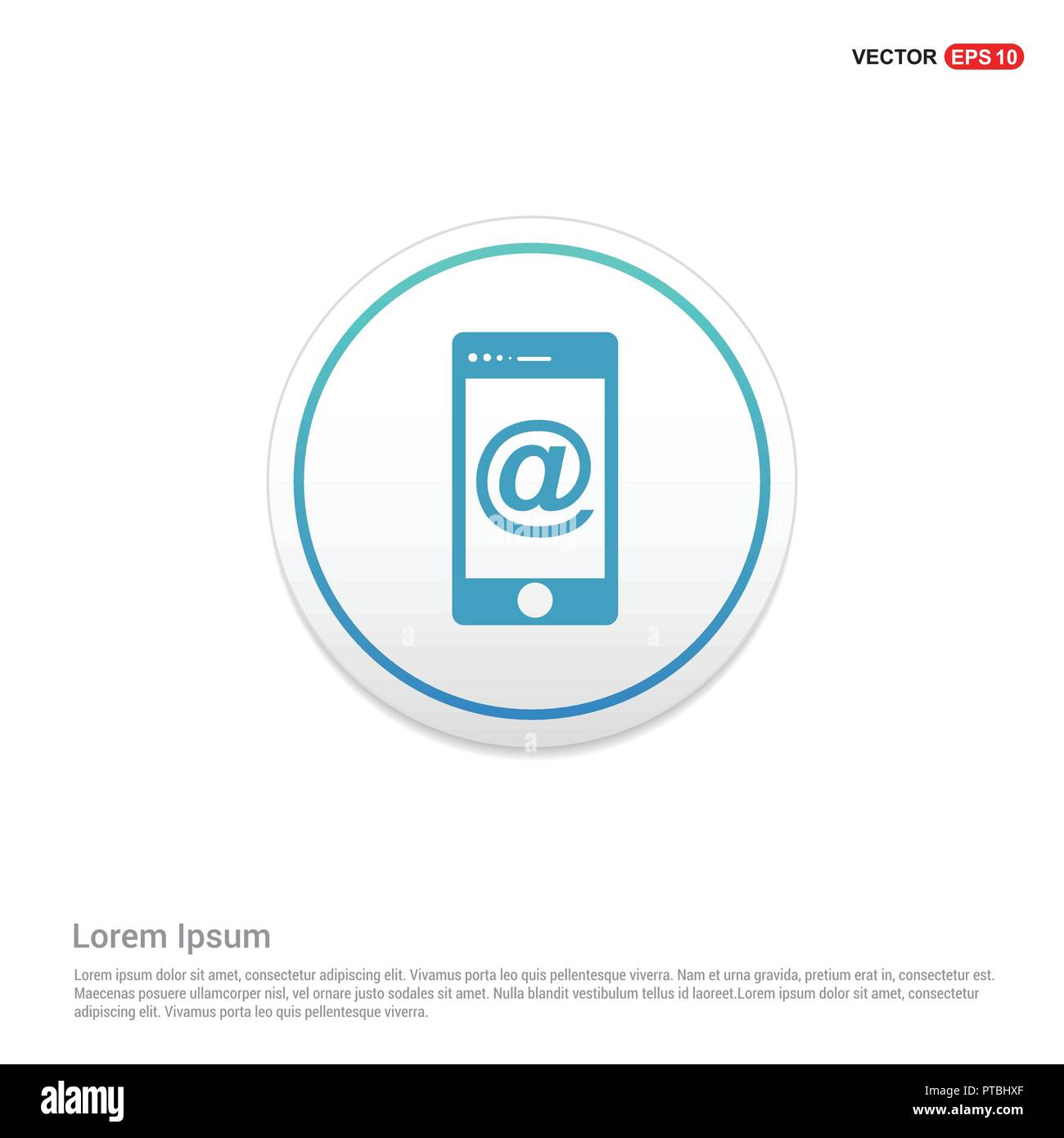 Envelope Mail Icon Hexa White Background icon template Free vector