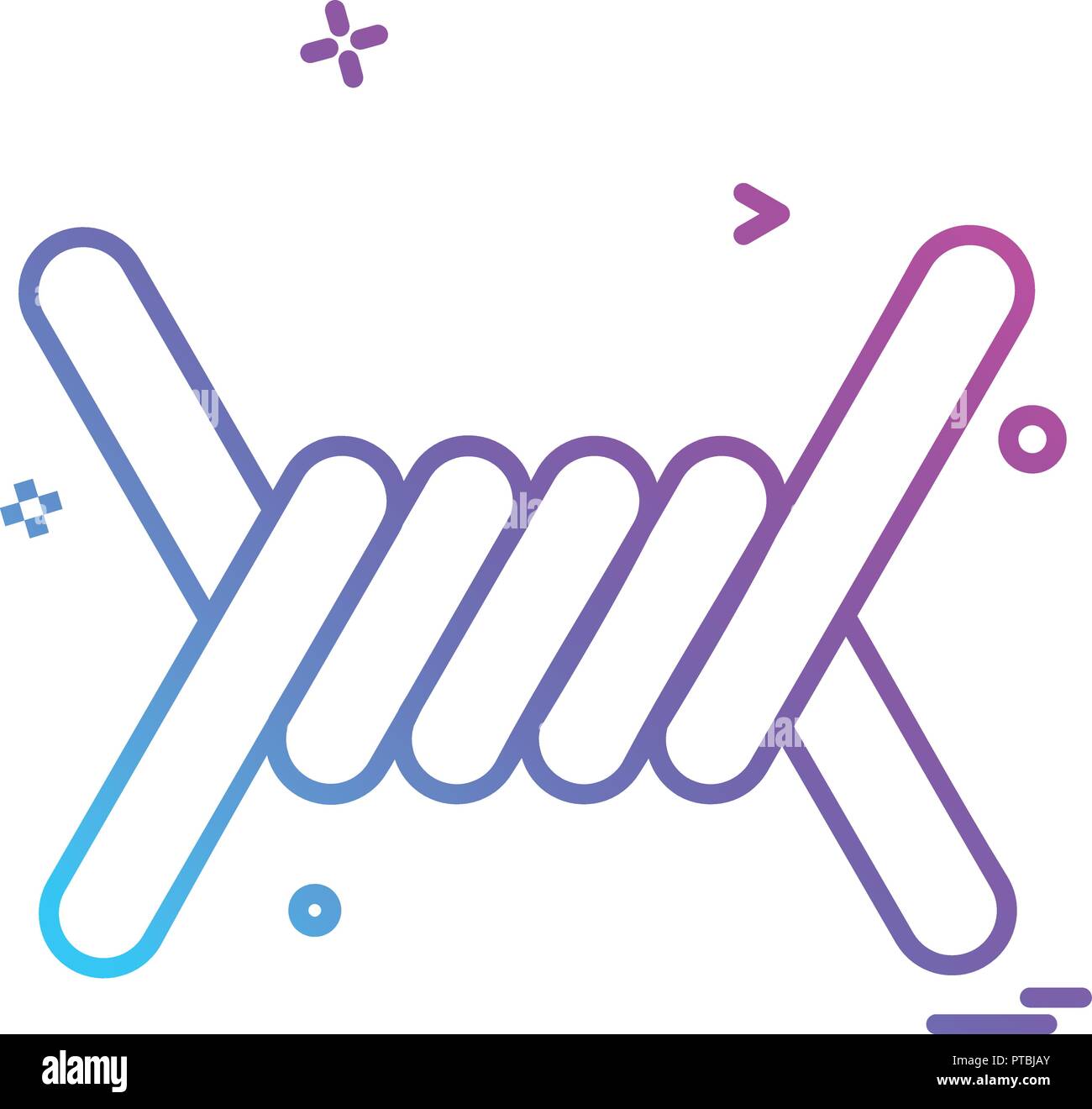 Barbed Wire icon design vector Stock Vector Image & Art - Alamy