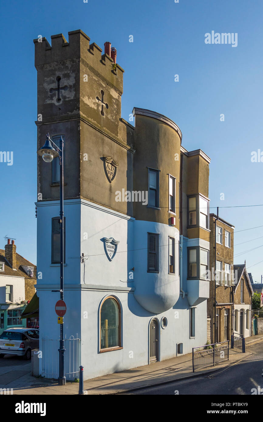 Whitstable Harbour Building,Harbour Street,Whitstable,Kent,England Built 1905. Now a retail premises. Stock Photo