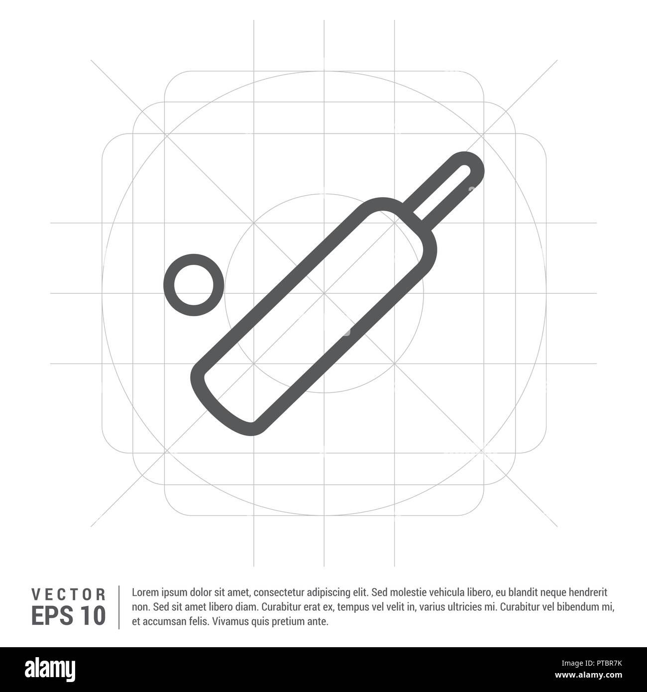 Cricket Bat Icon Stock Vector Image & Art Alamy