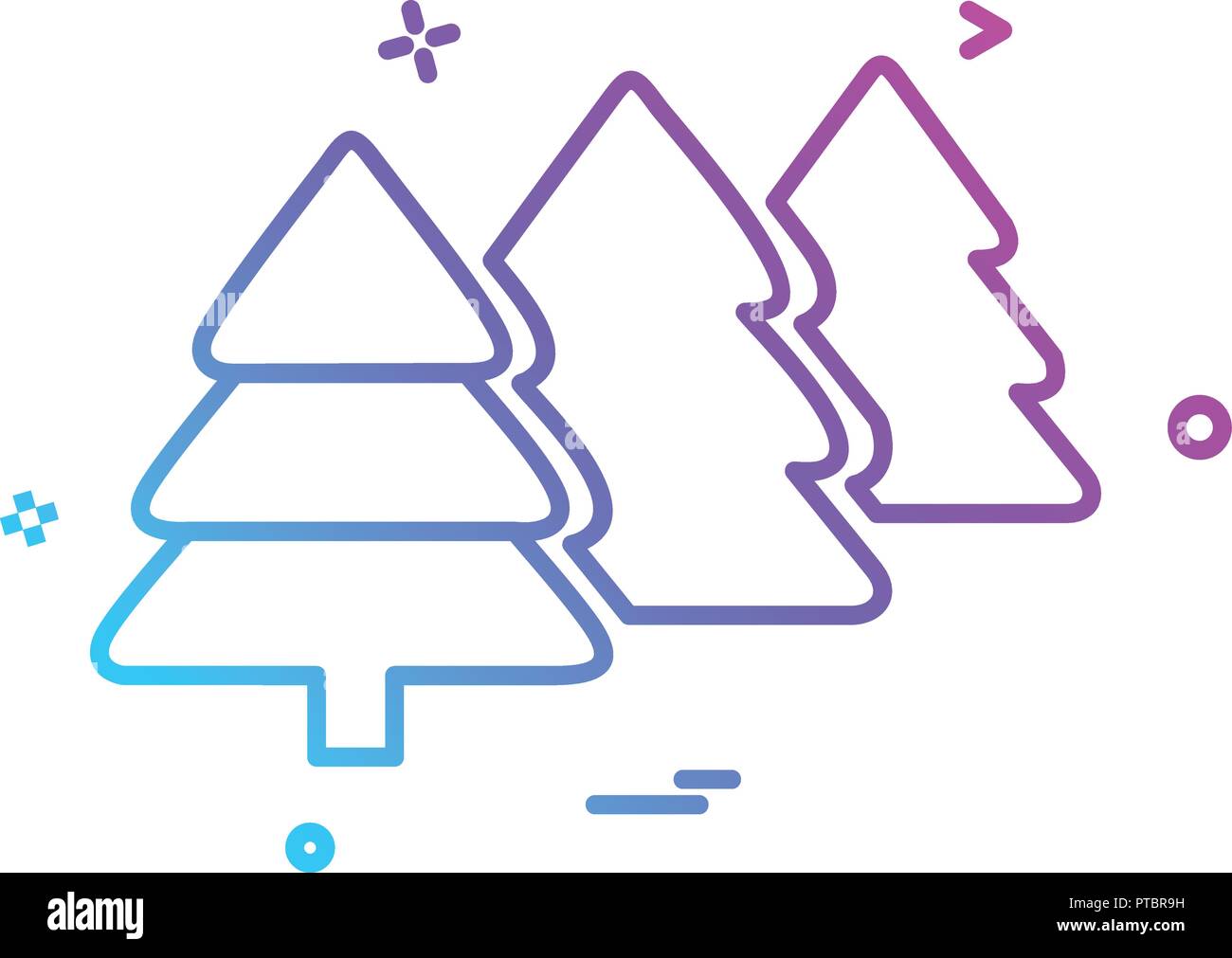 Tree icon design vector Stock Vector Image & Art - Alamy