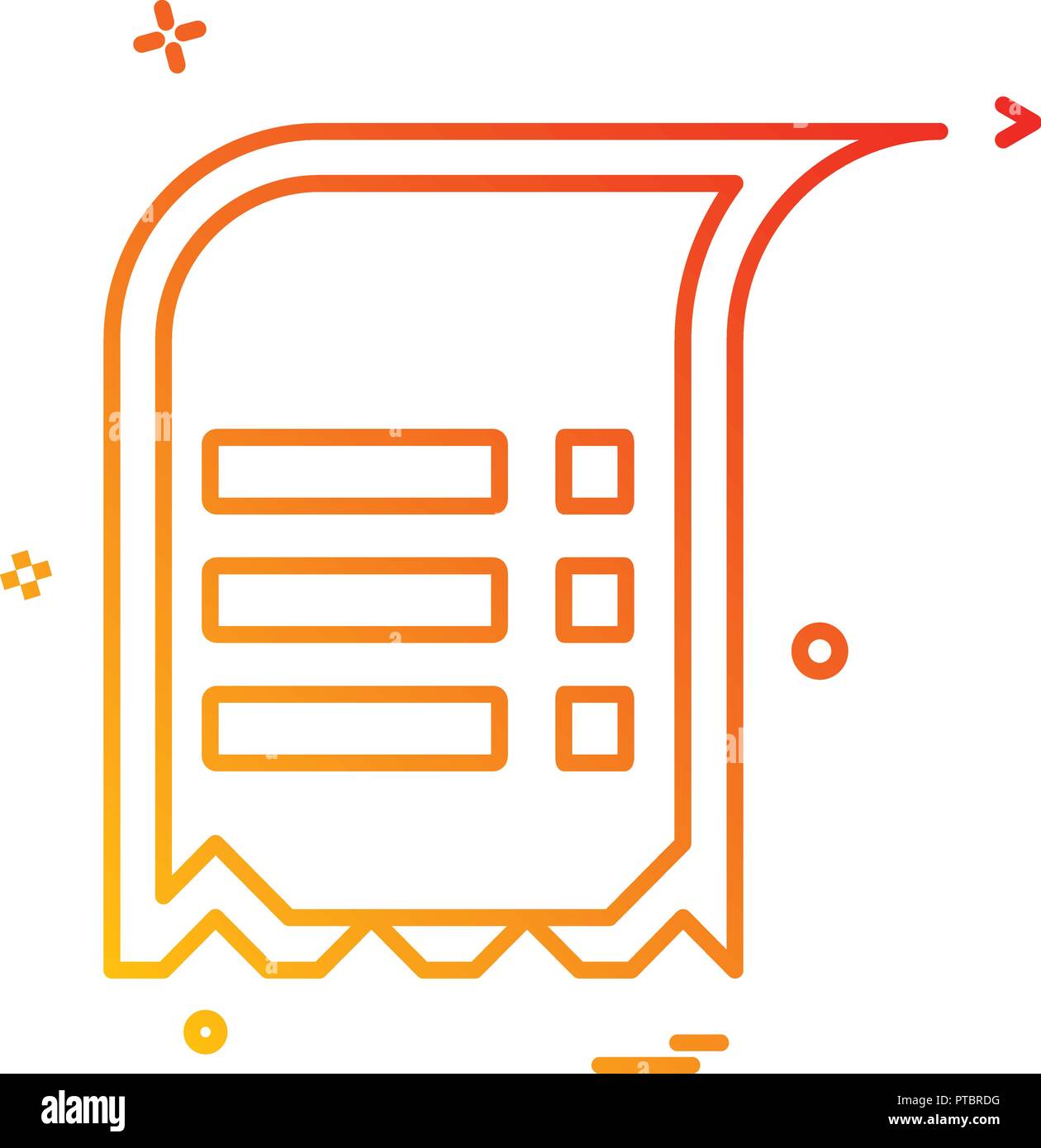 Text icon design vector Stock Vector Image & Art - Alamy