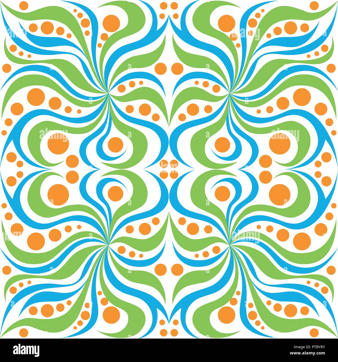 Vector leaf seamless pattern. Abstract nature design or abstract seamless pattern. Floral background. Summer background. Green paper. Retro design. Be Stock Vector