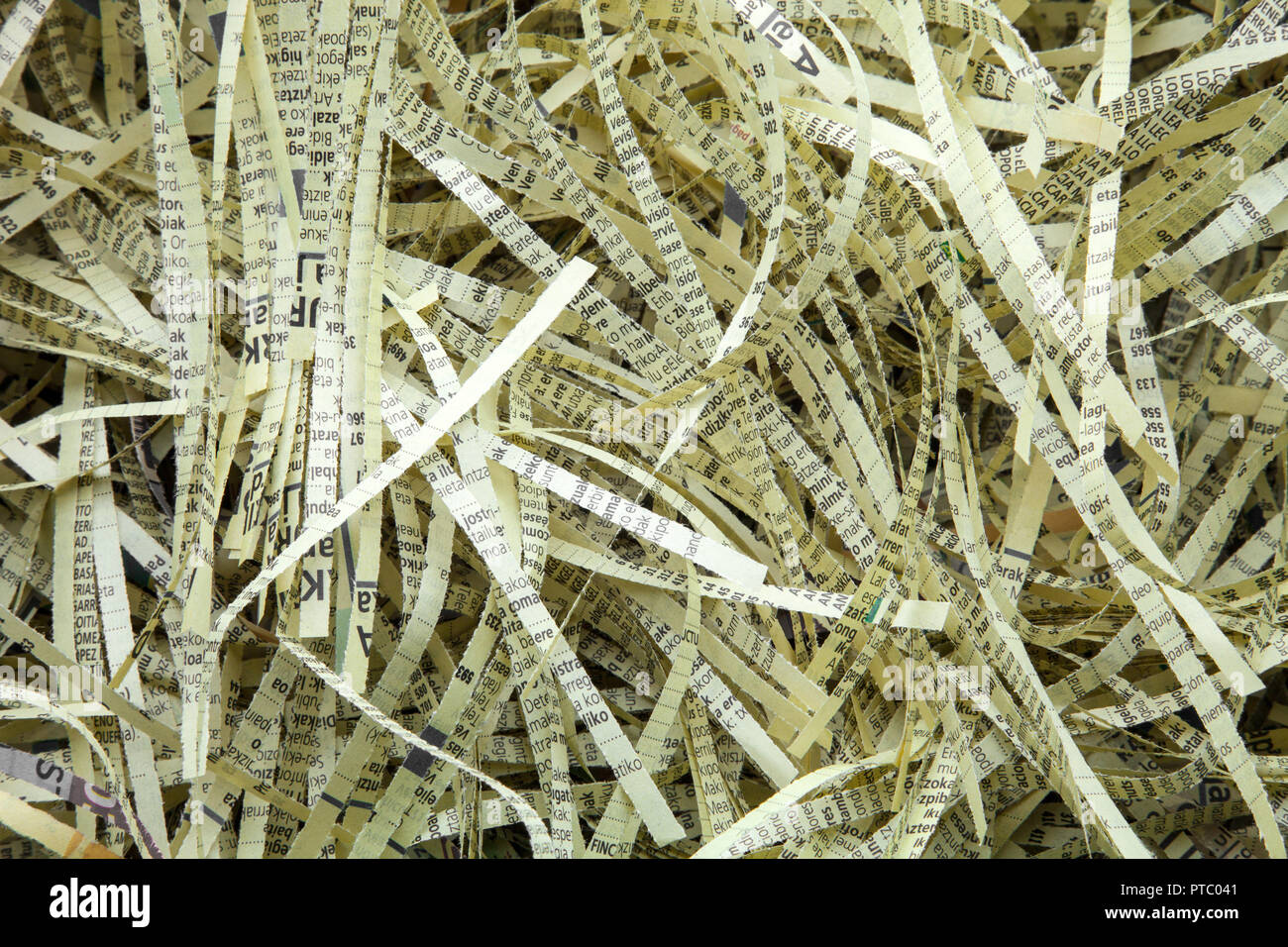 role destroyed by safety of documents Stock Photo Alamy