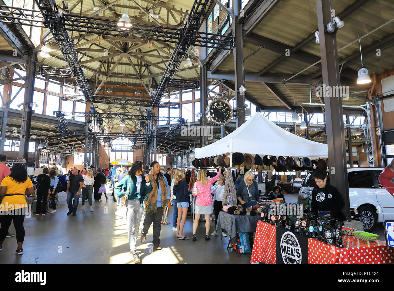 Sunday in trendy Eastern Market in Detroit, inside one of the Sheds