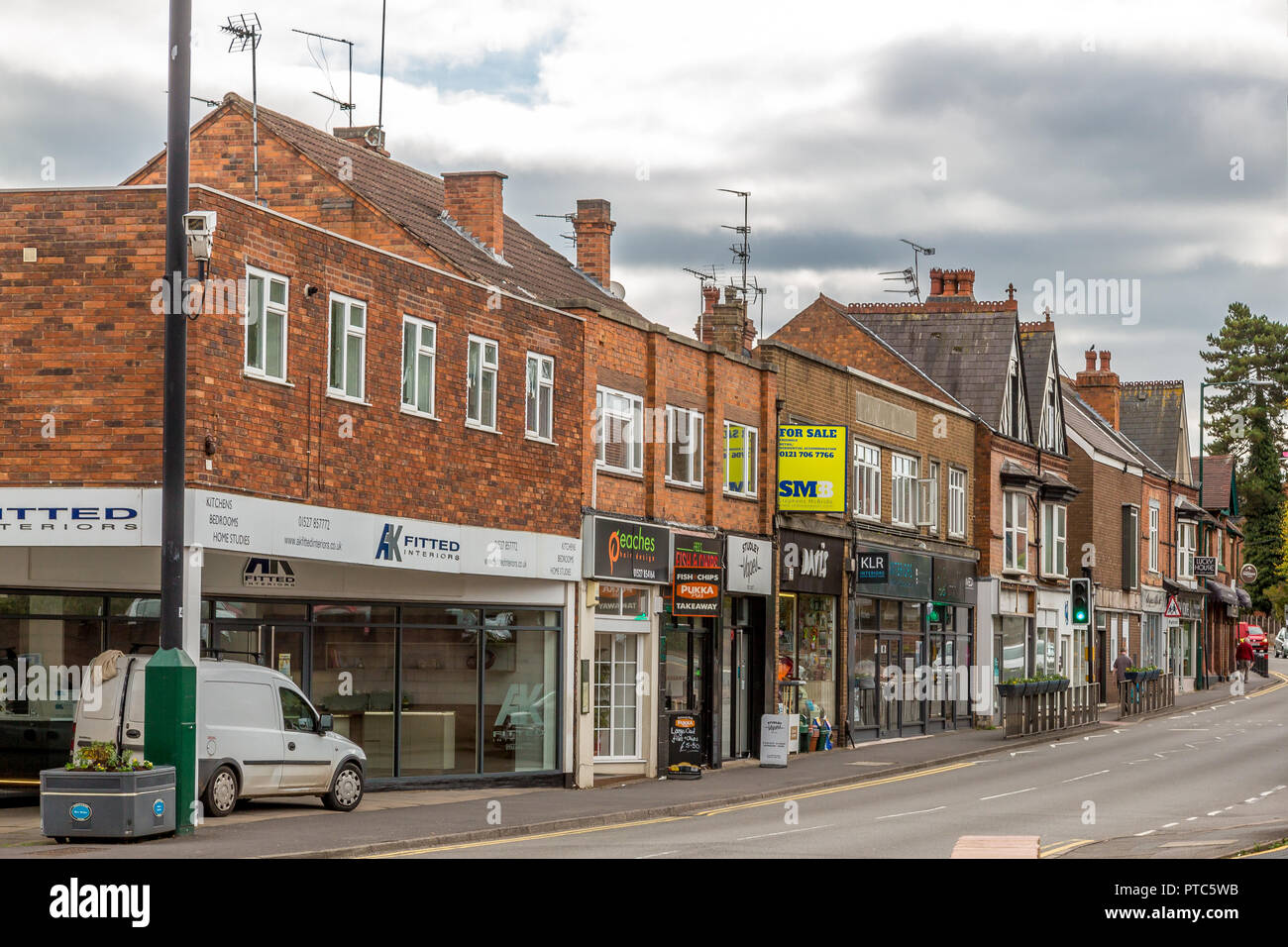 Main streets of Studley, Warwickshire, UK Stock Photo Alamy