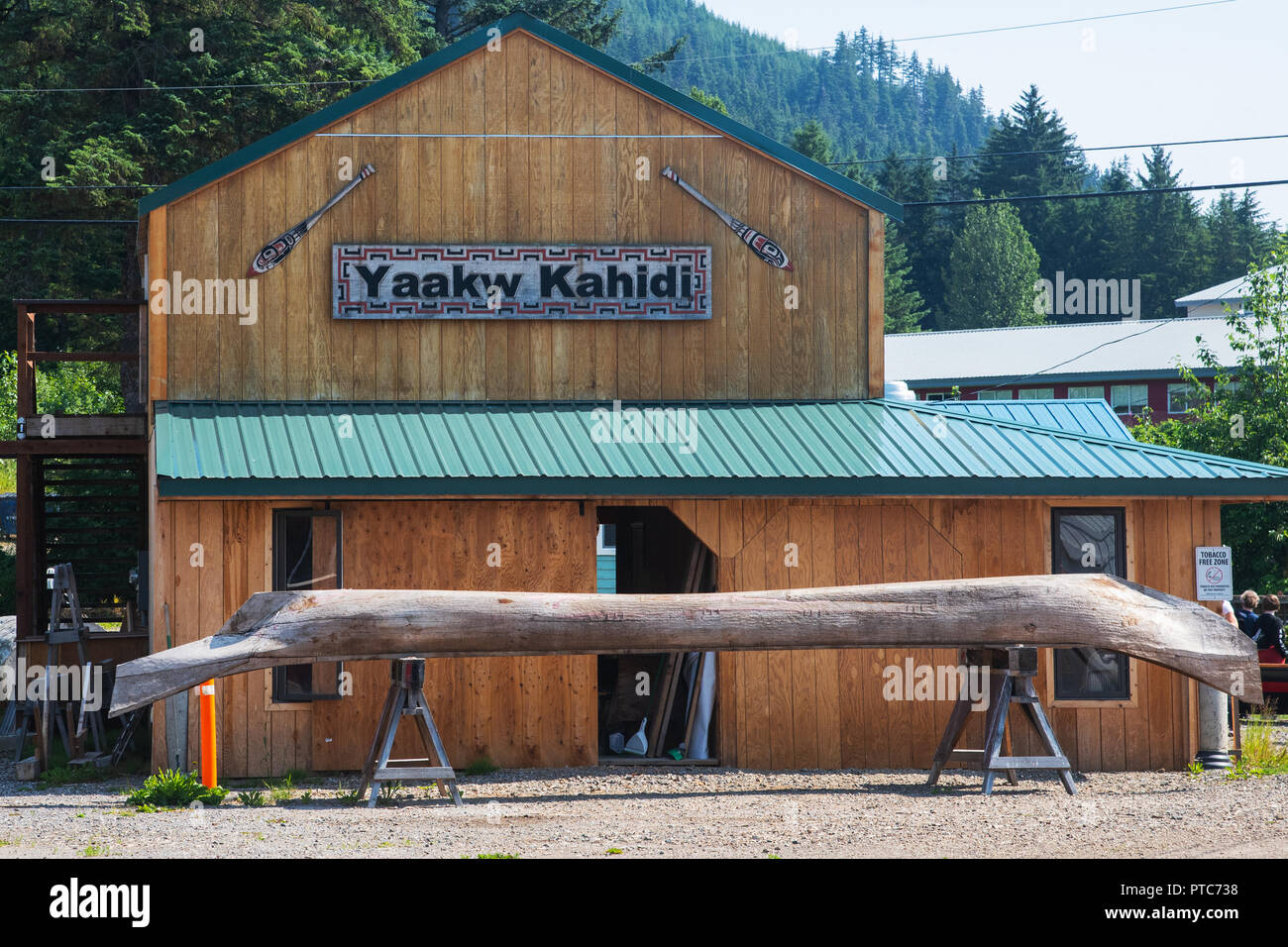 Yaakw Kahidi Cultural Center, Hoonah, Alaska, USA Stock Photo Alamy