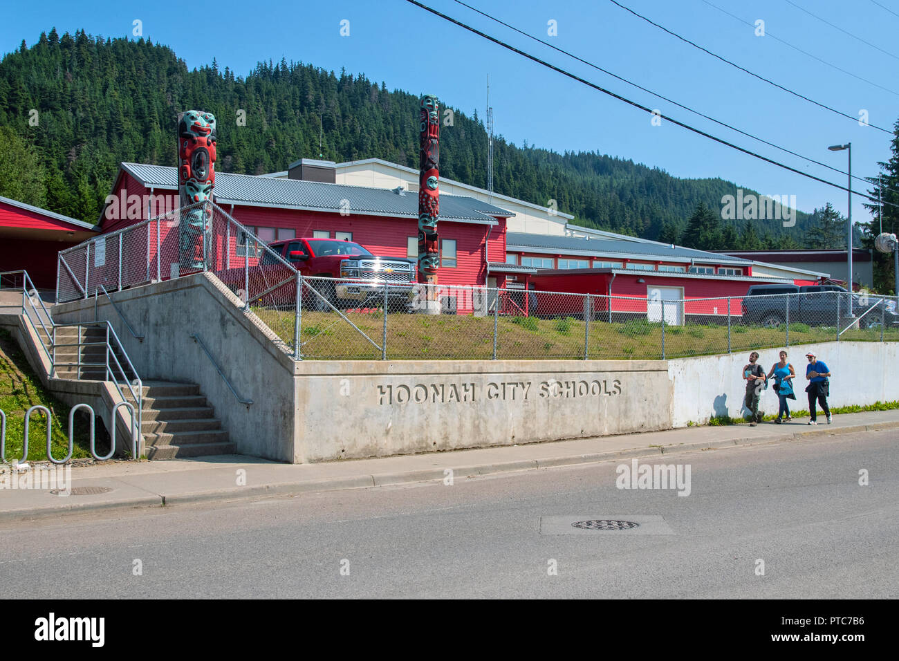 Hoonah city schools, Alaska, USA Stock Photo Alamy
