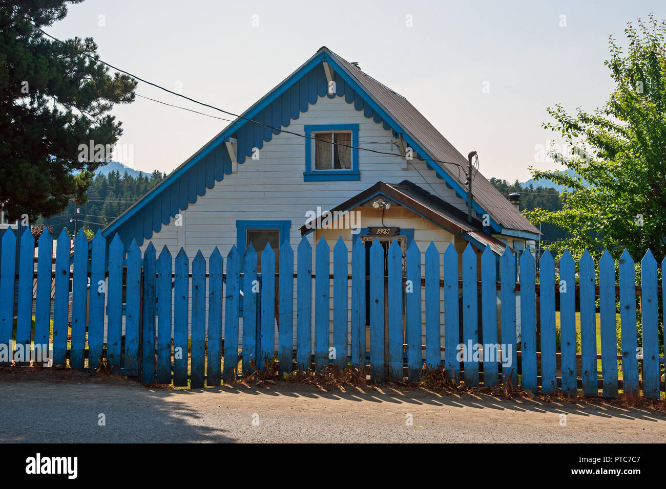 Wooden houses of Hoonah, Alaska, USA Stock Photo Alamy