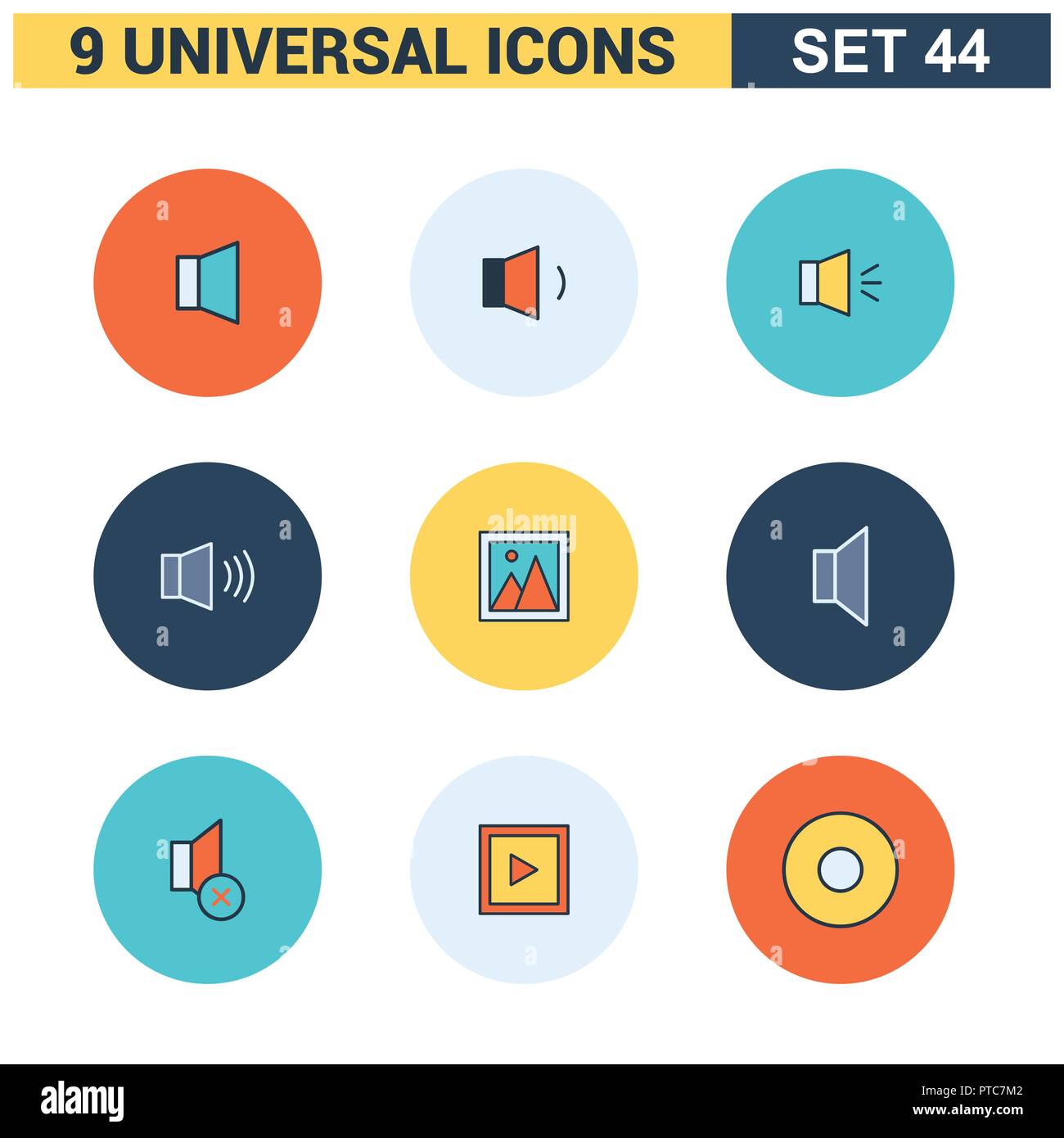 Universal icons set vector Stock Vector Image & Art - Alamy
